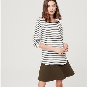 Loft Striped Pocket Blouse